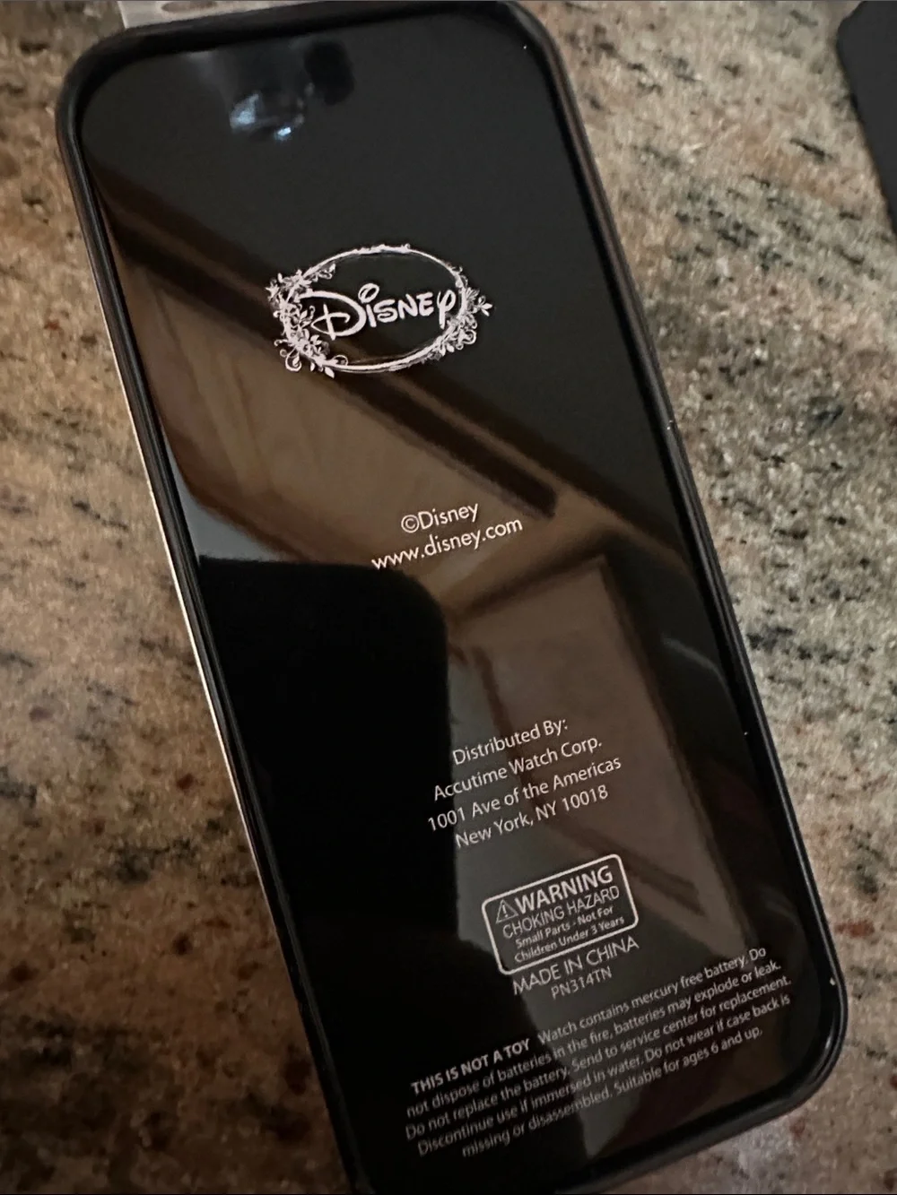 Disney Belle Black Phone Case with Gold and Brown Artwork